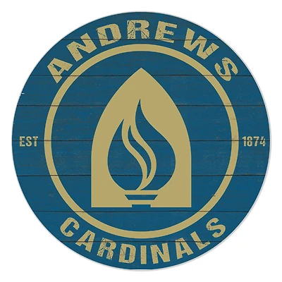 Andrews University Cardinals 20'' x 20'' Indoor/Outdoor Team Color Circle Sign