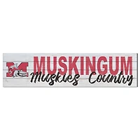 Muskingum Muskies 10'' x 40'' Logo Sign