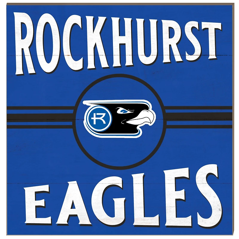 Rockhurst Hawks 10'' x 10'' Retro Team Sign