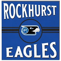 Rockhurst Hawks 10'' x 10'' Retro Team Sign