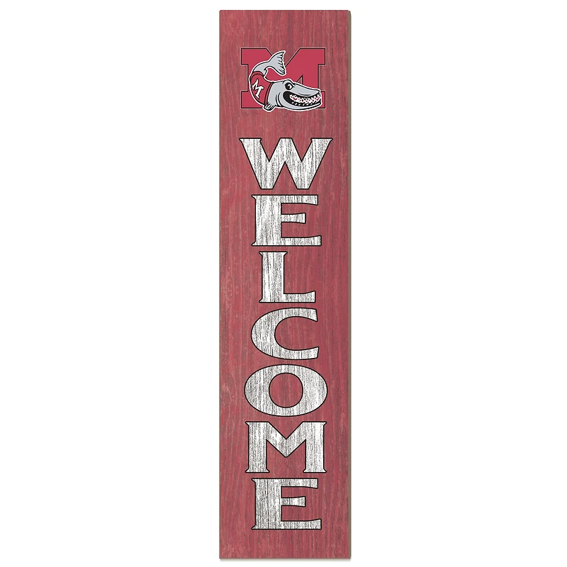 Muskingum Muskies 12'' x 48'' Welcome Outdoor Leaner
