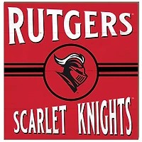 Rutgers Scarlet Knights 10'' x 10'' Retro Team Sign