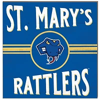 St. Mary's University Rattlers 10'' x 10'' Retro Team Sign