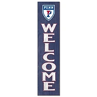 Pennsylvania Quakers 12'' x 48'' Welcome Outdoor Leaner