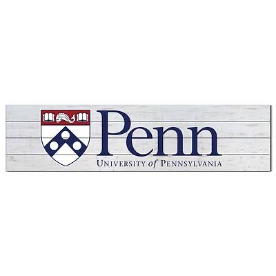 Pennsylvania Quakers 10'' x 40'' Logo Sign