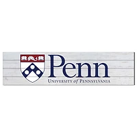 Pennsylvania Quakers 10'' x 40'' Logo Sign