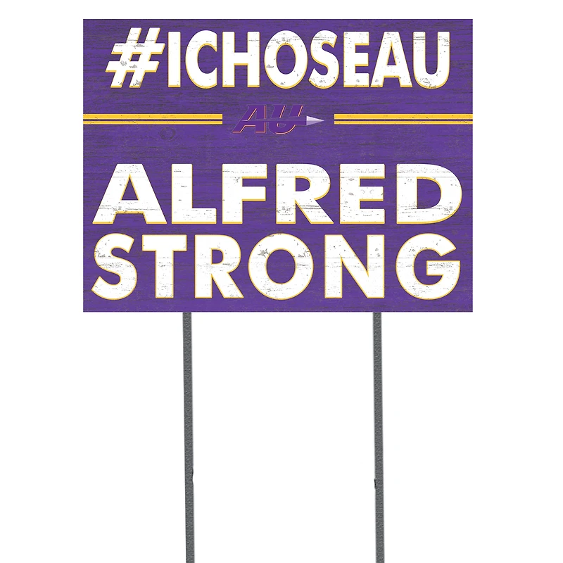 Alfred University Saxons 18'' x 24'' I Chose Lawn Sign