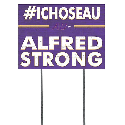 Alfred University Saxons 18'' x 24'' I Chose Lawn Sign