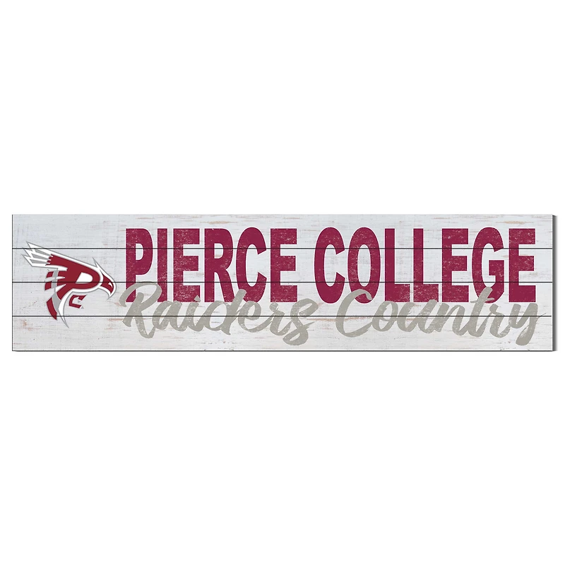 Pierce College Raiders 10'' x 40'' Logo Sign
