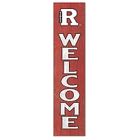 Rutgers Scarlet Knights 12'' x 48'' Welcome Outdoor Leaner