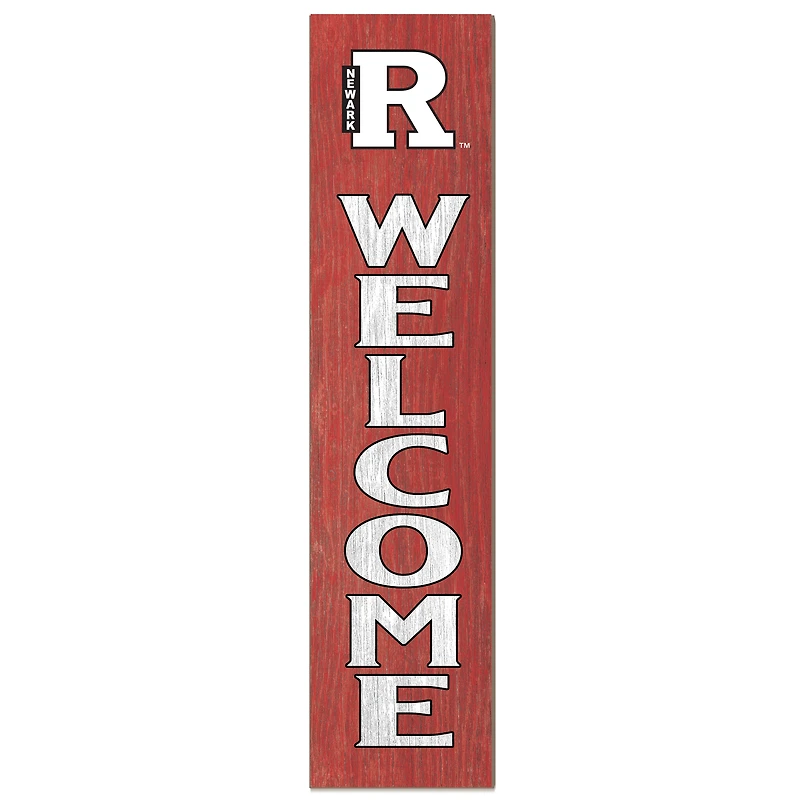 Rutgers Scarlet Knights 12'' x 48'' Welcome Outdoor Leaner