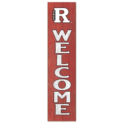 Rutgers Scarlet Knights 12'' x 48'' Welcome Outdoor Leaner