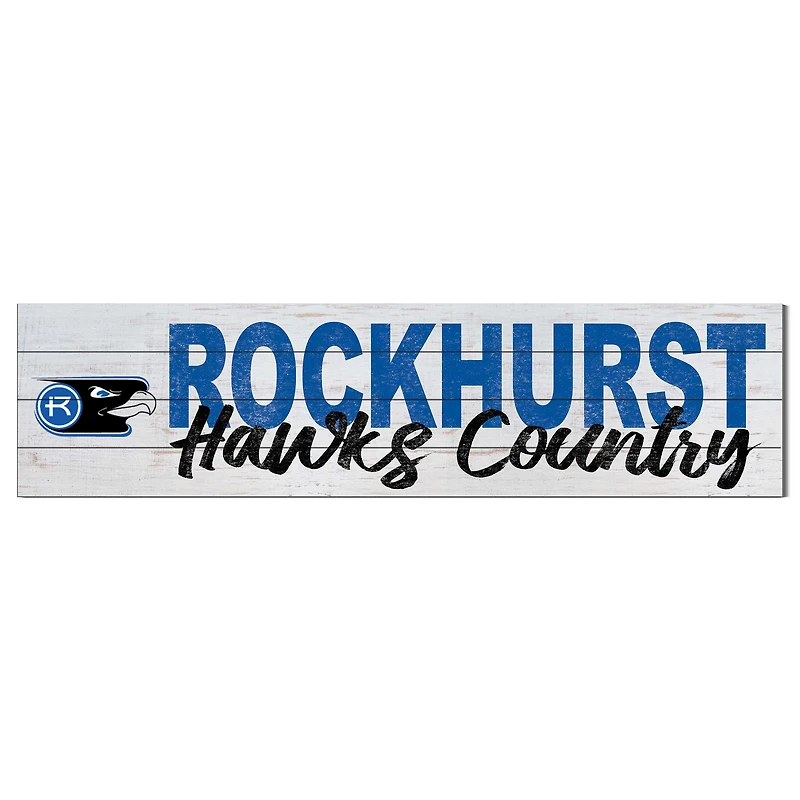 Rockhurst Hawks 10'' x 40'' Logo Sign