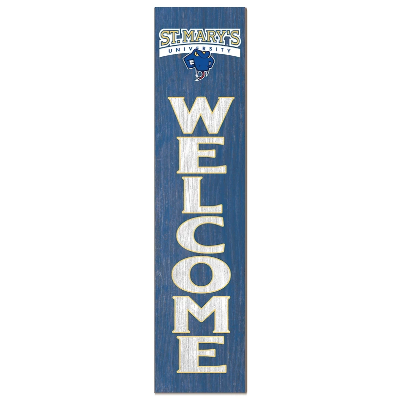 St. Mary's University Rattlers 12'' x 48'' Welcome Outdoor Leaner