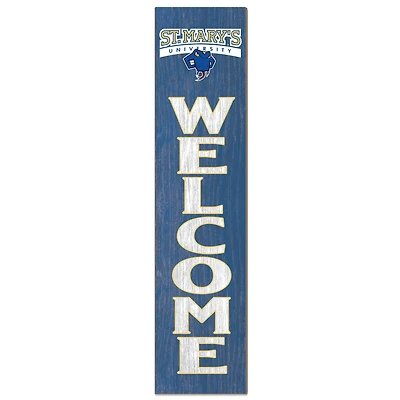 St. Mary's University Rattlers 12'' x 48'' Welcome Outdoor Leaner
