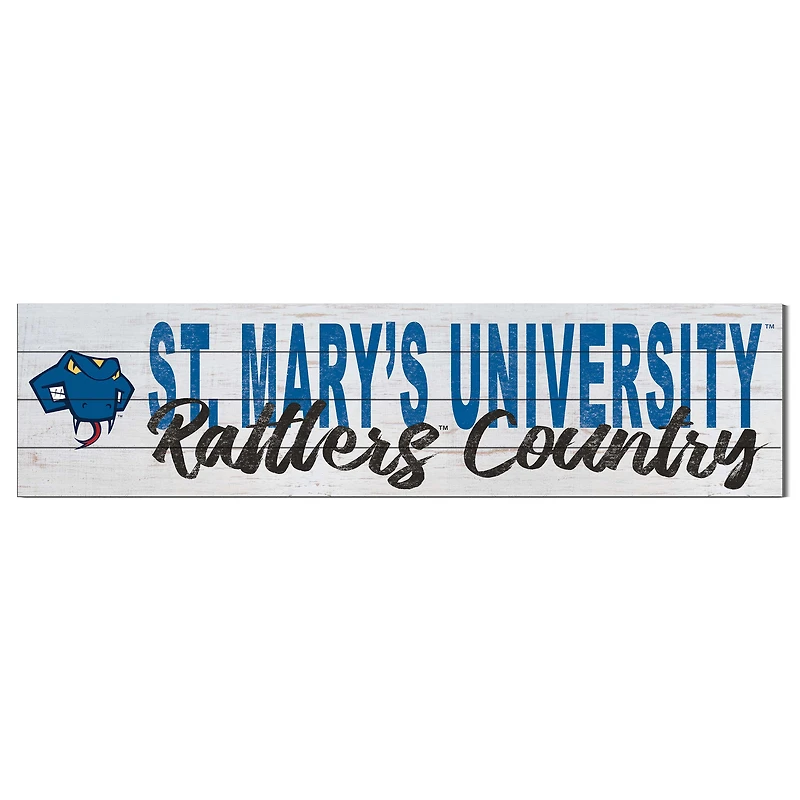 St. Mary's University Rattlers 10'' x 40'' Logo Sign