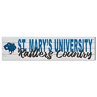 St. Mary's University Rattlers 10'' x 40'' Logo Sign
