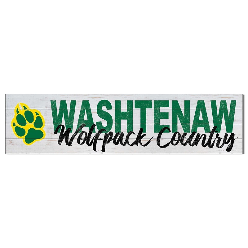 Washtenaw Community College 10'' x 40'' Logo Sign