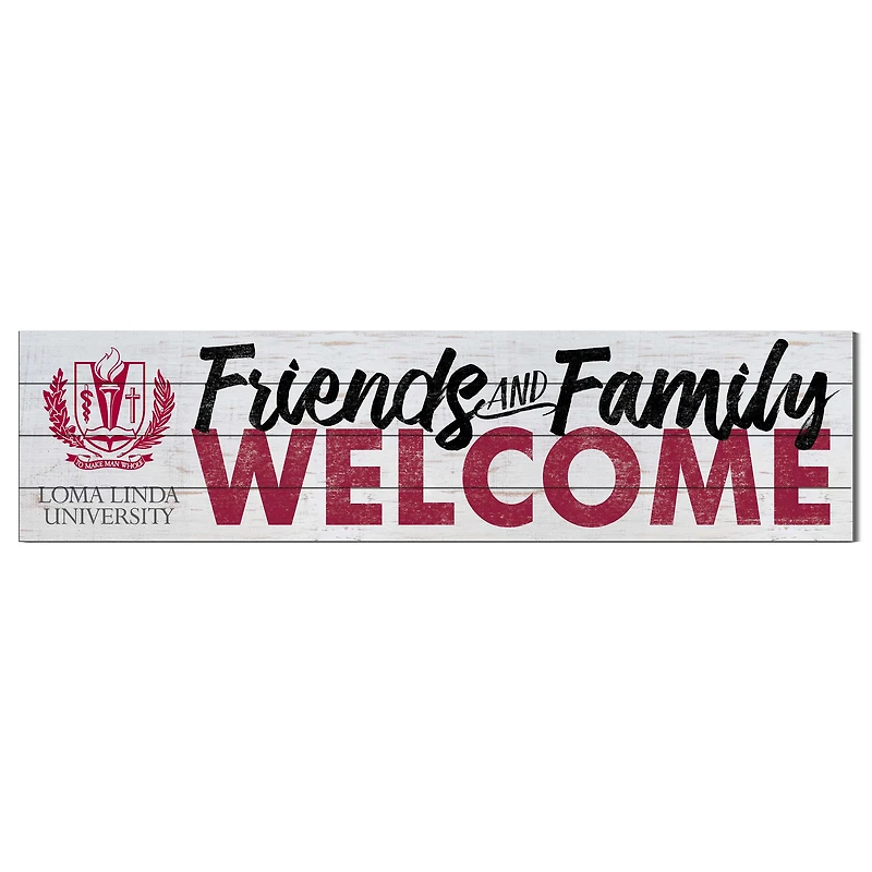 LLU Lions 10'' x 40'' Friends & Family Welcome Sign
