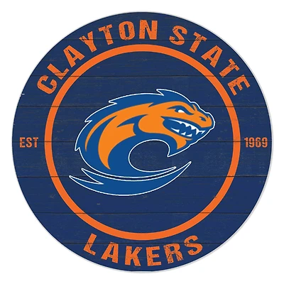 Clayton State Lakers 20'' x 20'' Indoor/Outdoor Team Color Circle Sign