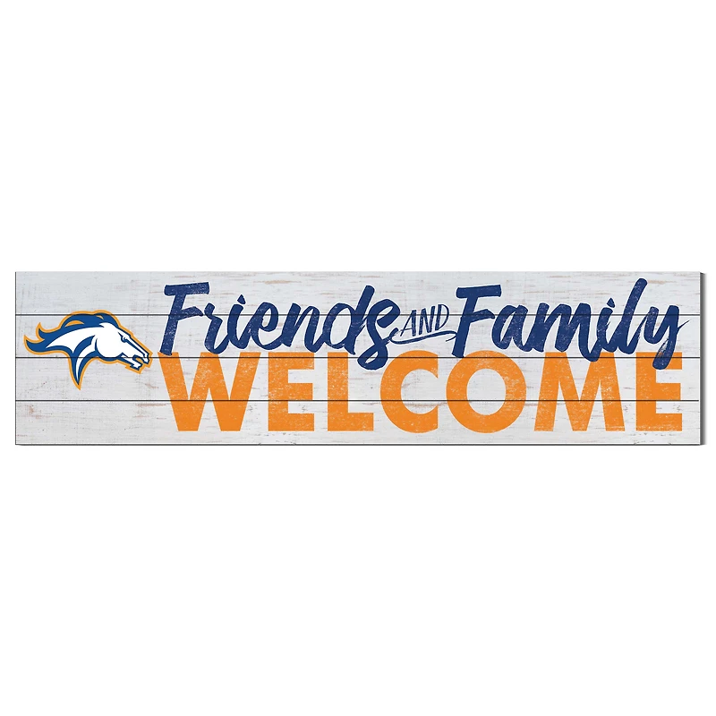 Milton Academy Mustangs 10'' x 40'' Friends & Family Welcome Sign