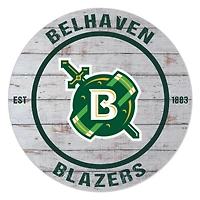 Belhaven Blazers 20'' x 20'' Indoor/Outdoor Weathered Circle Sign