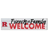 Rutgers Scarlet Knights 10'' x 40'' Friends & Family Welcome Sign