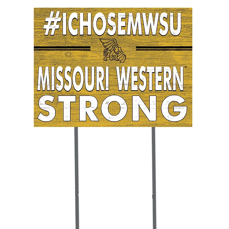 Missouri Western State Griffons 18'' x 24'' I Chose Lawn Sign