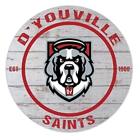 D'youville Saints 20'' x 20'' Indoor/Outdoor Weathered Circle Sign