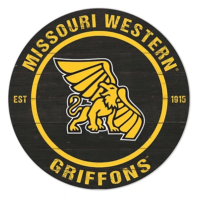 Missouri Western State Griffons 20'' x 20'' Indoor/Outdoor Team Color Circle Sign