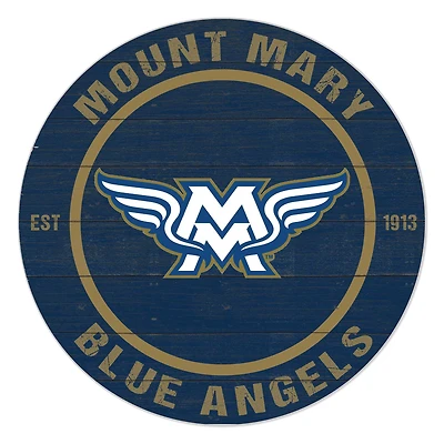 Mount Mary Blue Angels 20'' x 20'' Indoor/Outdoor Team Color Circle Sign