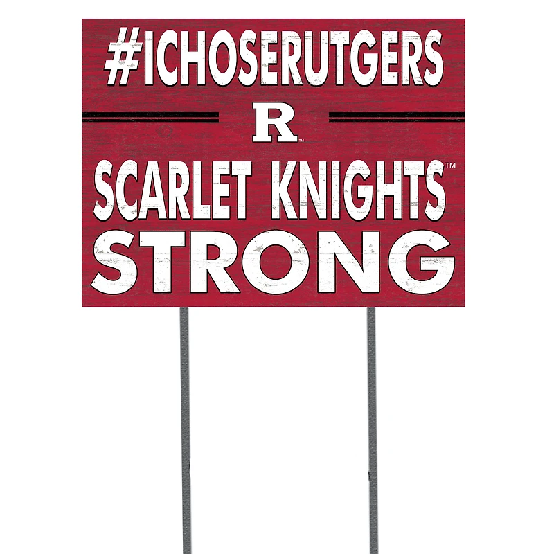 Rutgers Scarlet Knights 18'' x 24'' I Chose Lawn Sign