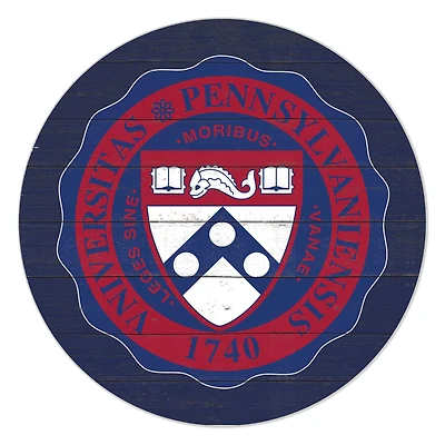 Pennsylvania Quakers 20'' x 20'' Indoor/Outdoor Team Color Circle Sign