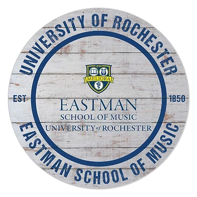 Rochester Yellow Jackets 20'' x 20'' Indoor/Outdoor Weathered Circle Sign