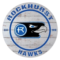 Rockhurst Hawks 20'' x 20'' Indoor/Outdoor Weathered Circle Sign