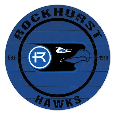 Rockhurst Hawks 20'' x 20'' Indoor/Outdoor Team Color Circle Sign