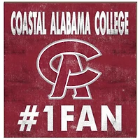 Coastal Alabama Community College 10" x 10" #1 Fan Plaque