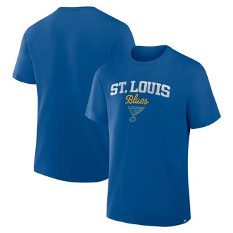 Men's Fanatics Blue St. Louis Blues Legacy Cross Check T-Shirt
