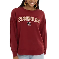 Women's  Garnet Florida State Seminoles Yvette Pullover Sweatshirt