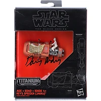 Daisy Ridley Autographed Star Wars The Force Awakens Black Series Rey's Speeder Action Figure - PSA