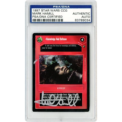 Mark Hamill Star Wars Autographed 1997 CCG #4 PSA Authenticated Card
