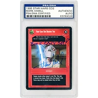 Mark Hamill Star Wars Autographed 1995 CCG #5 PSA Authenticated Card with "But I Cant See!" Inscription
