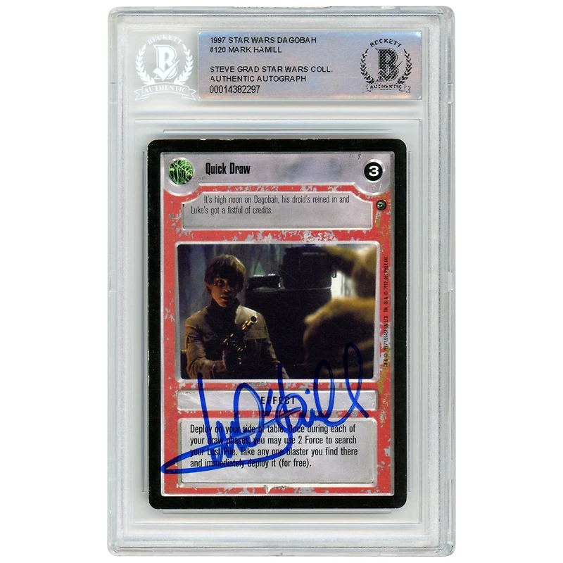 Mark Hamill Star Wars Autographed 1997 CCG Dagobah #120 BAS Authenticated Card - The Steve Grad Collection