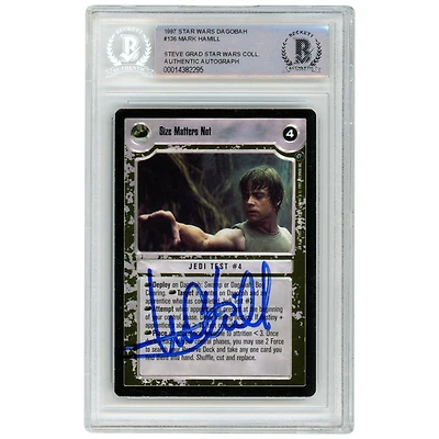 Mark Hamill Star Wars Autographed 1997 CCG Dagobah #136 BAS Authenticated Card - The Steve Grad Collection