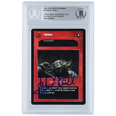 Mark Hamill Star Wars Autographed 1997 Topps CCG #88 BAS Authenticated Authentic Card - The Steve Grad Collection