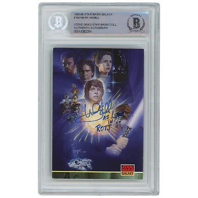 Mark Hamill Star Wars Autographed 1993-95 Topps Galaxy #188 BAS Authenticated Card with "As Luke in ROTJ" Inscription - The Steve Grad Collection