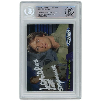 Mark Hamill Star Wars Autographed 2006 Topps Evolution #36 BAS Authenticated Card with "As Luke Skywalker" Inscription - The Steve Grad Collection