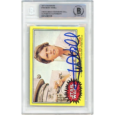 Mark Hamill Autographed 1977 Topps Star Wars Luke Skywalker #189 BAS Authenticated Card
