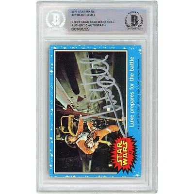 Mark Hamill Autographed 1977 Topps Star Wars Luke Skywalker #47 BAS Authenticated Card
