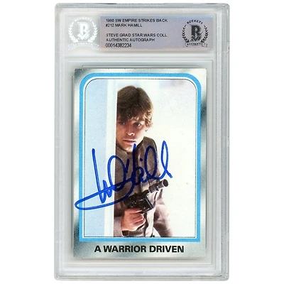 Mark Hamill Autographed 1980 Topps The Empire Strikes Back #212 BAS Authenticated Card